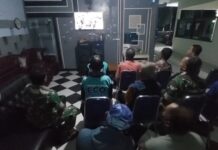 Warga dan Prajurit Kodim 0725/Sragen Bersatu dalam Nobar Piala Dunia