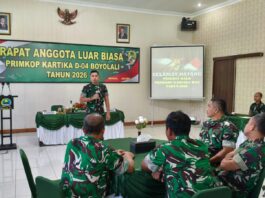 Dandim Boyolali Pimpin RALB Primkop Kartika D-04, Letda Inf Tri Atmoko Terpilih sebagai Ketua Baru