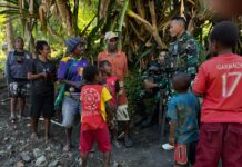 “Bukan Batu yang Menyatukan Kita, tapi Kasih”: Satgas Yonif 645/GTY dan Warga Papua Bangun Klasis dengan Semangat Gotong Royong